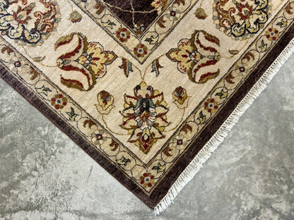 9'x12' Hand-Knotted 100% Wool Pile Lilian Design Carpet - Area Rug