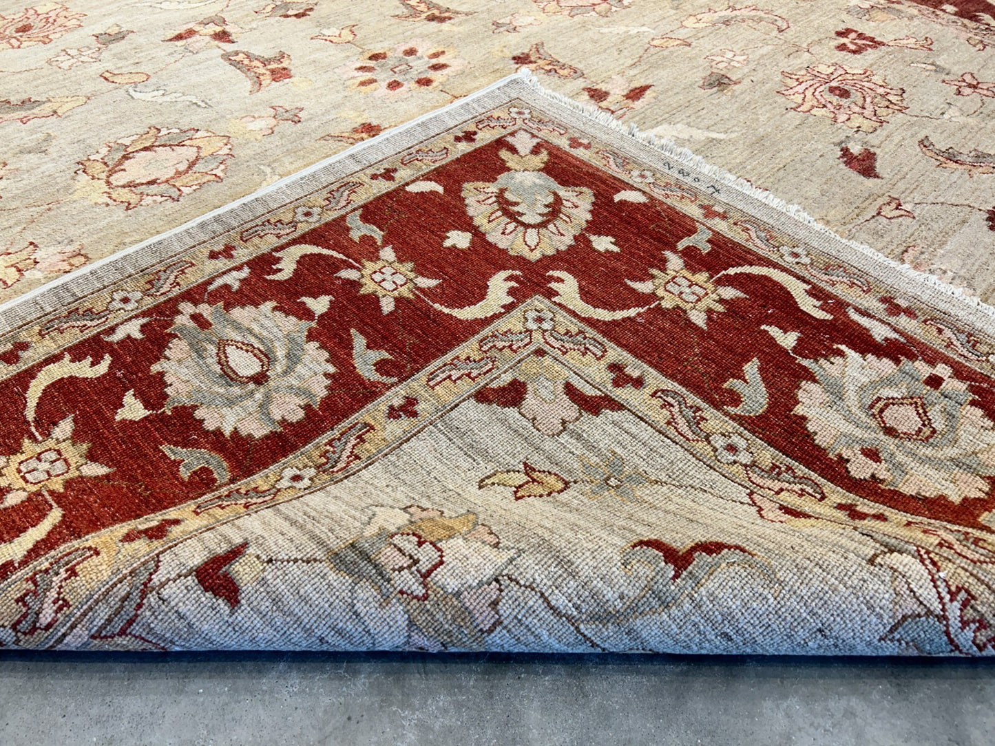 9'x12' Hand-Knotted 100% Wool Pile Indo-Agra Carpet - Area Rug