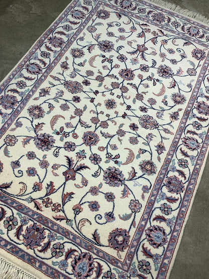 4'0'' x 6'0" Hand-Knotted 100% Wool Oriental Area Rug