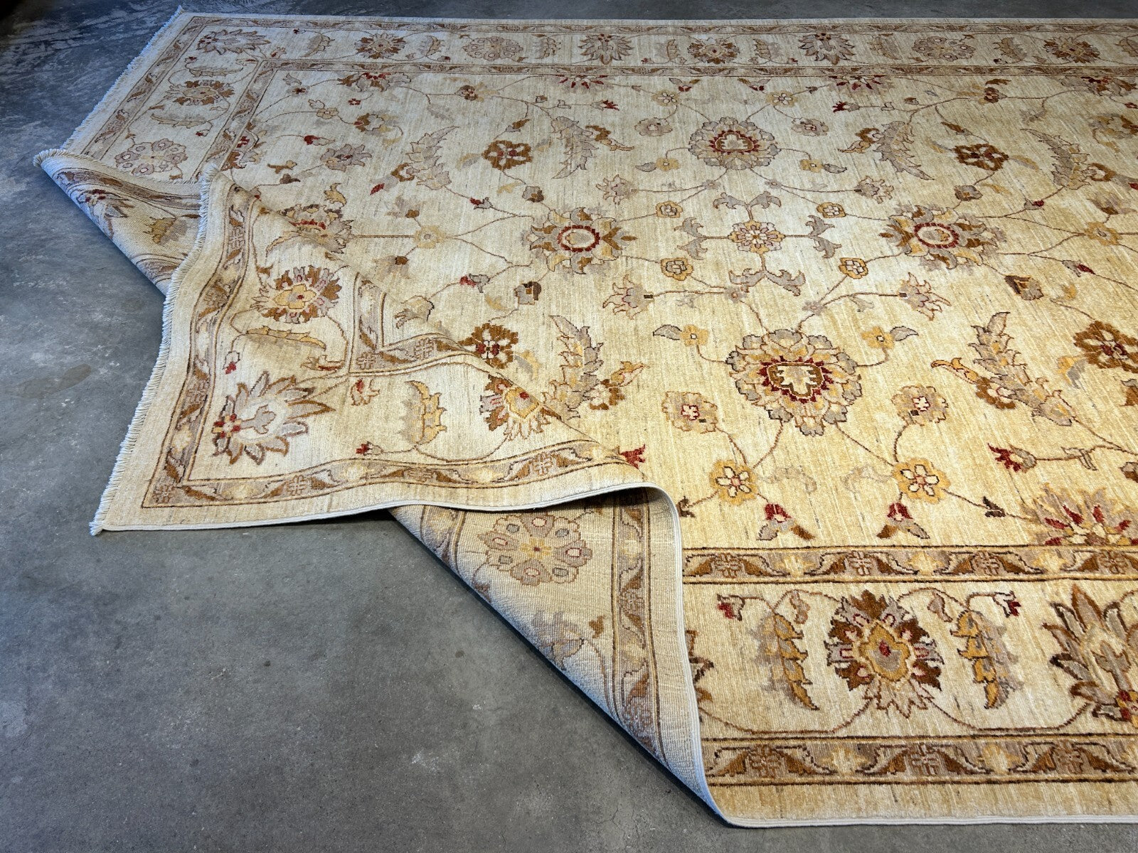 8'10"x12' Hand-Knotted 100% Wool Pile Oriental Rug