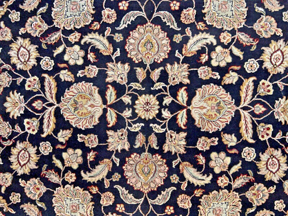 9' x 12' Hand-Knotted 100% Wool Carpet - Indian Agra Area Rug
