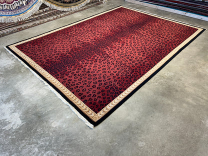 8'x11'2" Hand-Knotted 100% Wool Pile Tibetian Area Rug - Carpet