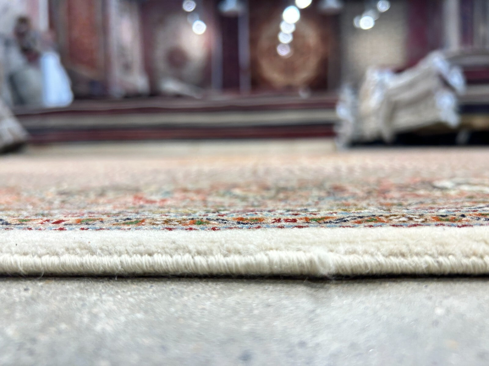 6'8"x10' Fine Hand-Knotted Wool & Silk Oriental Tabrize Rug - Area Carpet