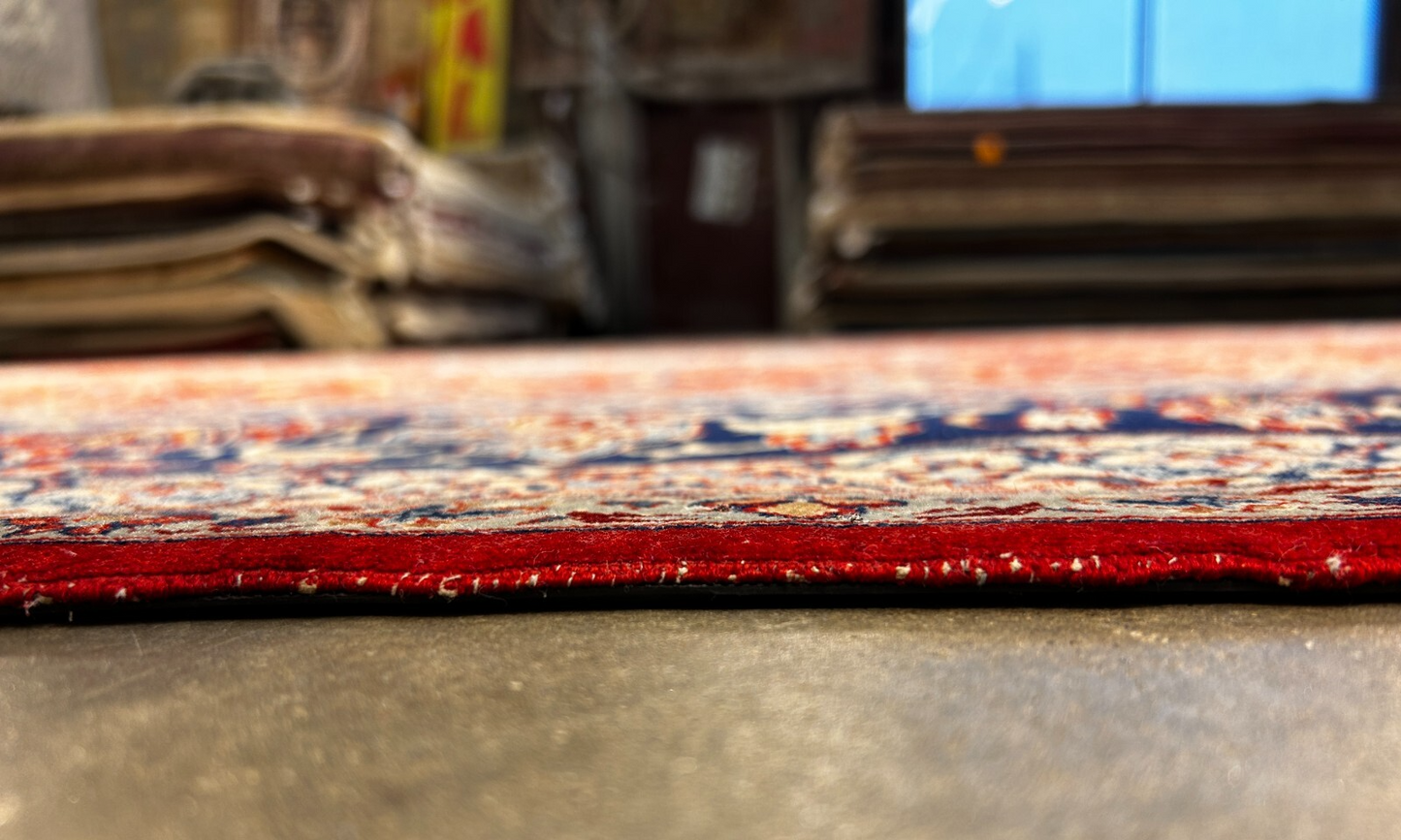 8'10"x12'4" Extra Fine Hand-Knotted Wool & Silk Isfahane Zolfaghari Rug