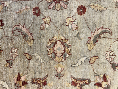 9'x12' Hand-Knotted 100% Wool Pile Indo-Agra Carpet - Area Rug