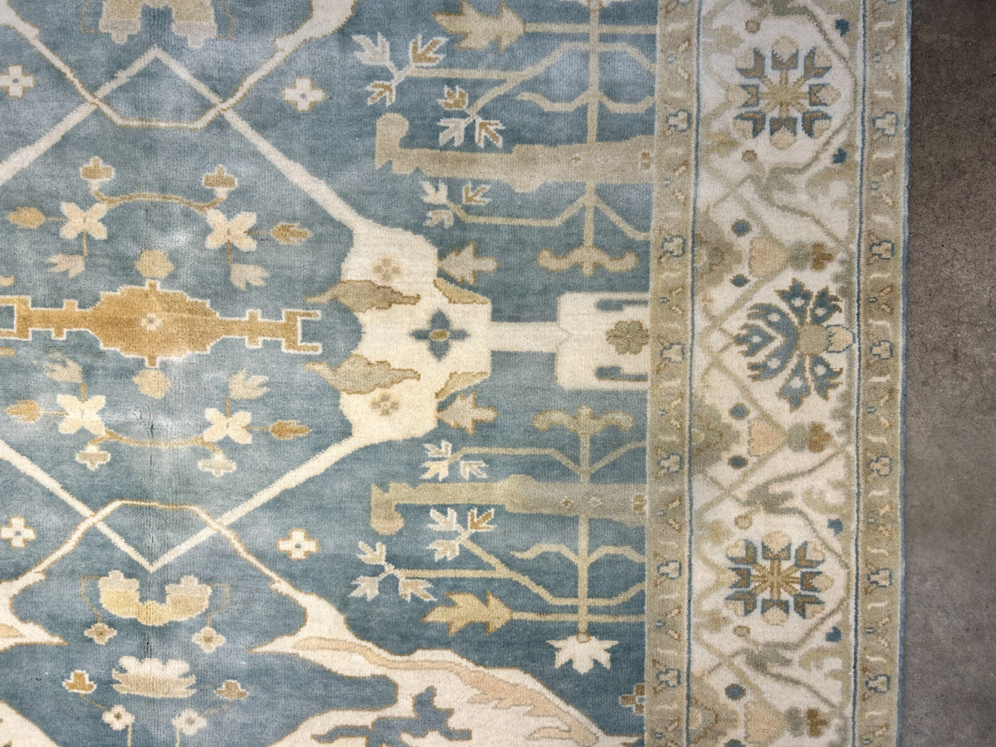 7'10" x 10'0" Hand-Knotted 100% Wool Carpet - Indian Oushak Area Rug