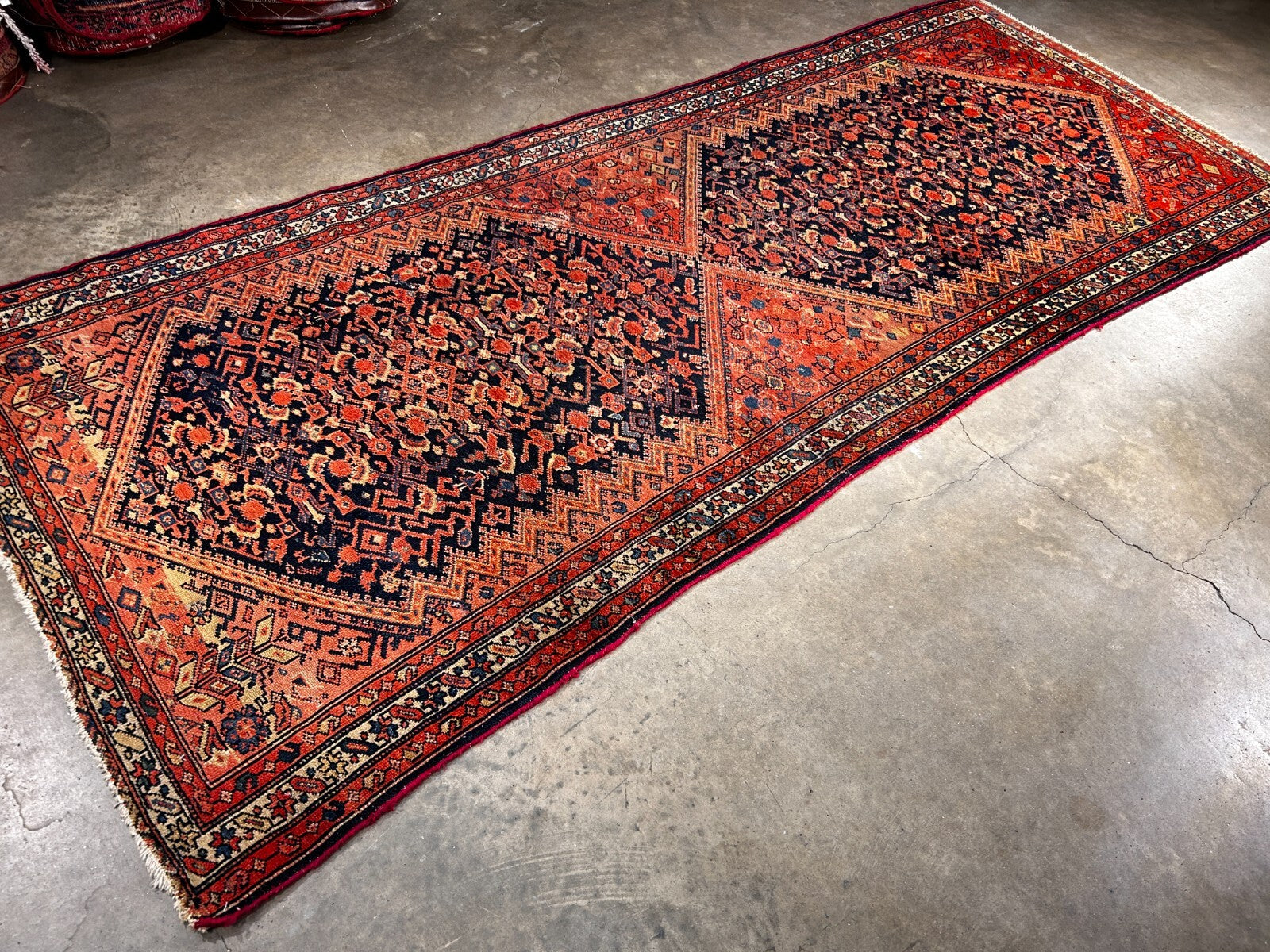3'8" x 9'11" Hand-Knotted 100% Wool Pile - Malayere Runner