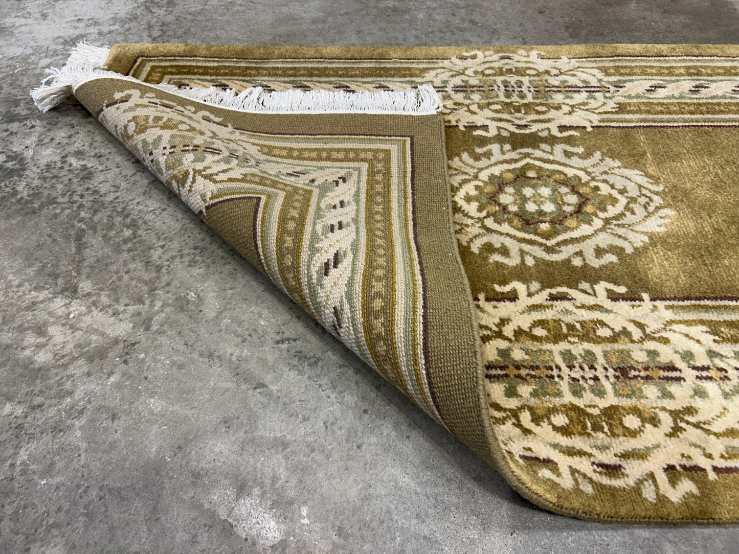 2'11"x5'1" Hand-Knotted 100% Wool Pile Oriental Area Rug - Carpet