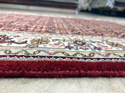 3'2"x5' Hand-Knotted Wool & Silk Tabrize Mahi Rug - Area Carpet
