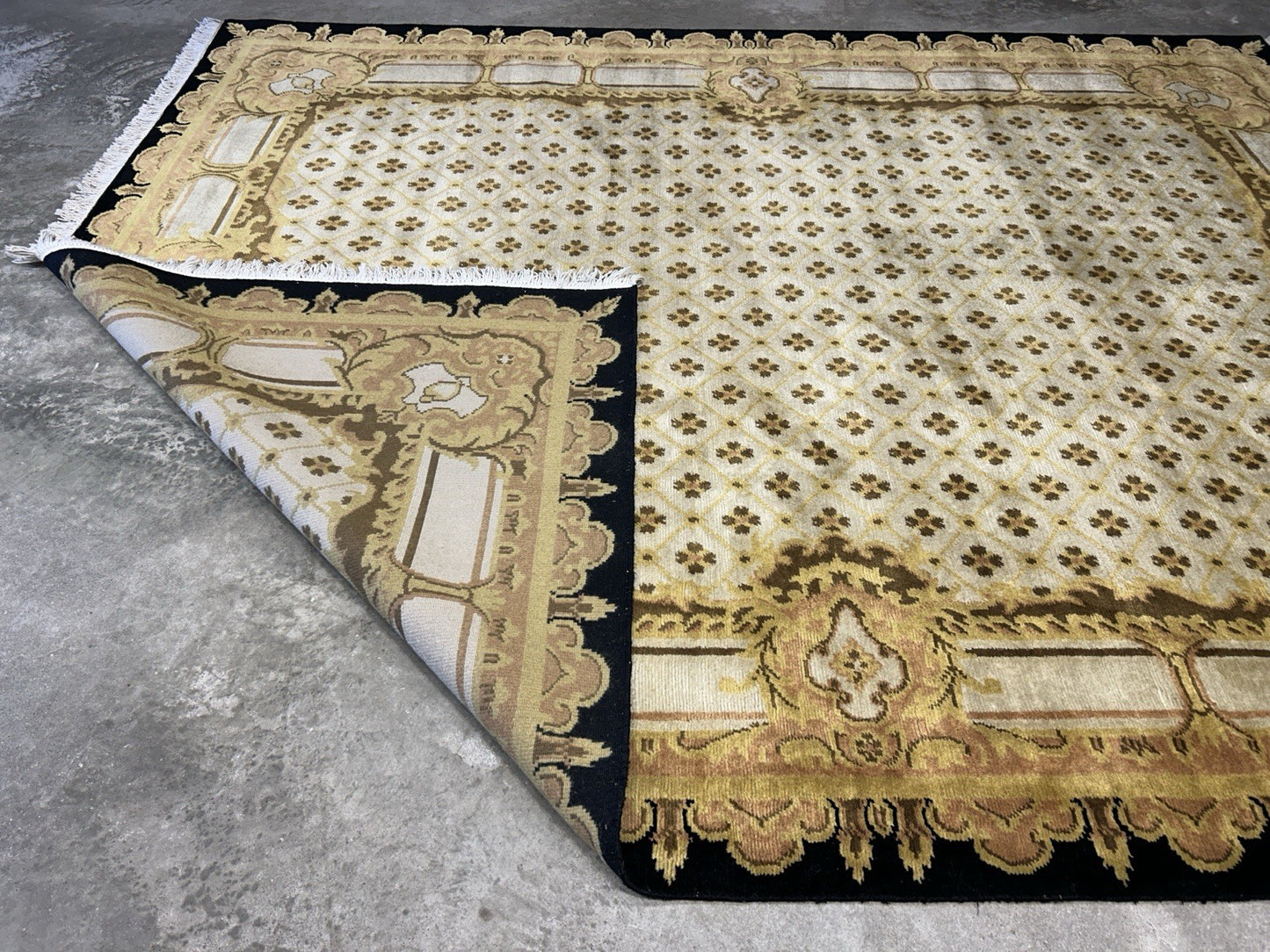 8’2”x10’1” Hand-Knotted 100% Wool Pile Oriental Area Rug - Carpet