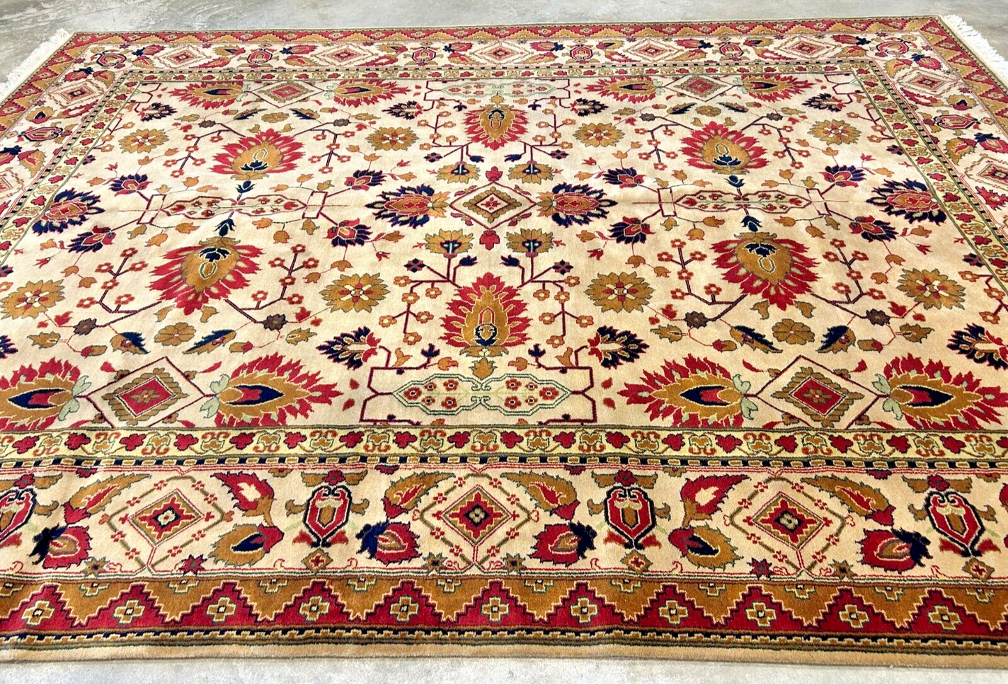 8'11" x 12' Hand-Knotted 100% Wool Carpet - Herize Design Area Rug