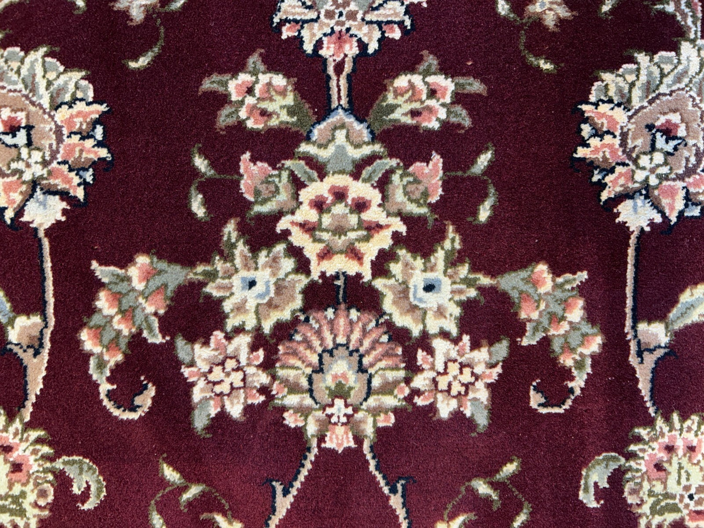 9'x12' Hand-Knotted Wool & Silk Pile SinoPersian Rug