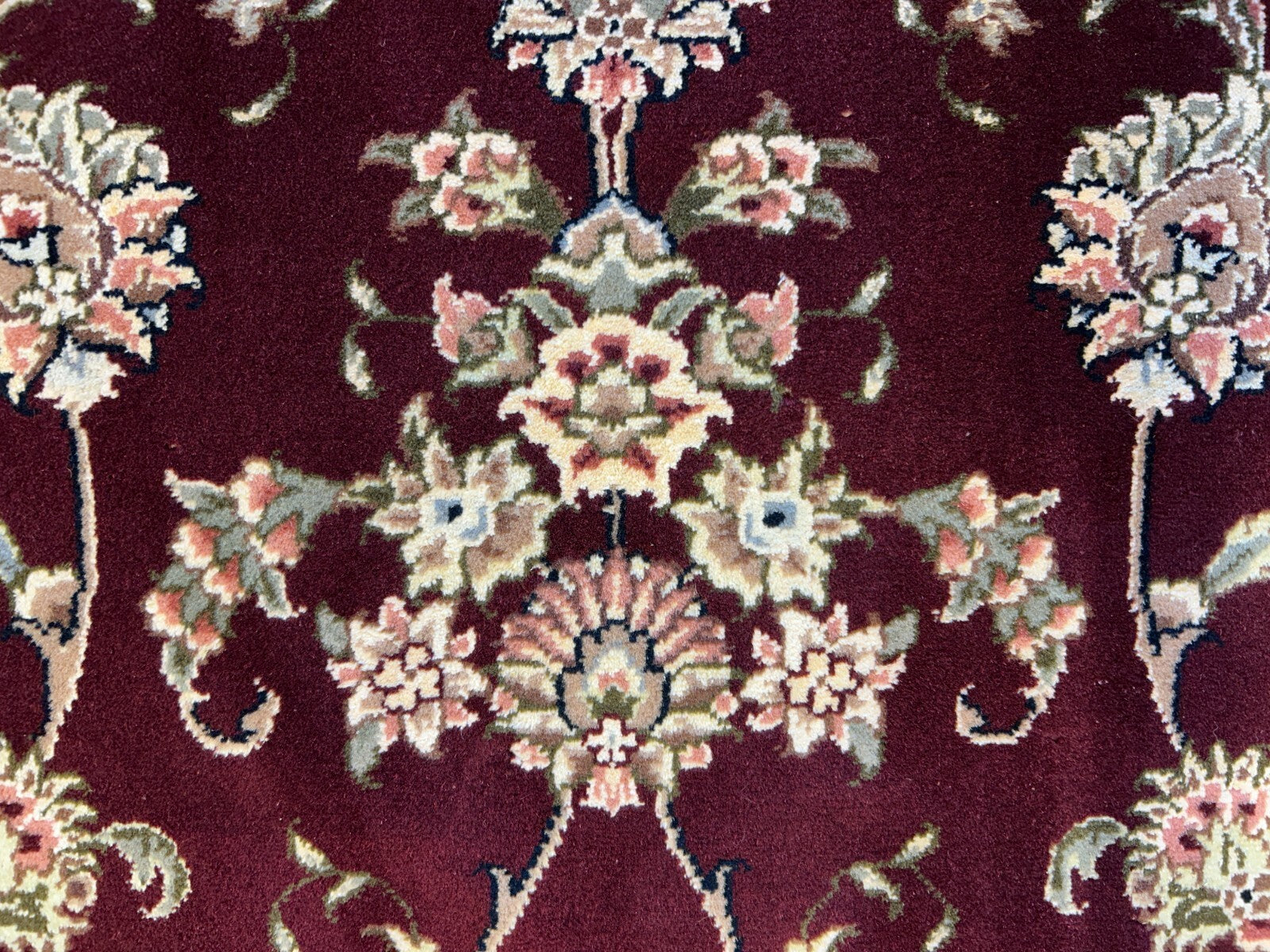 9'x12' Hand-Knotted Wool & Silk Pile SinoPersian Rug