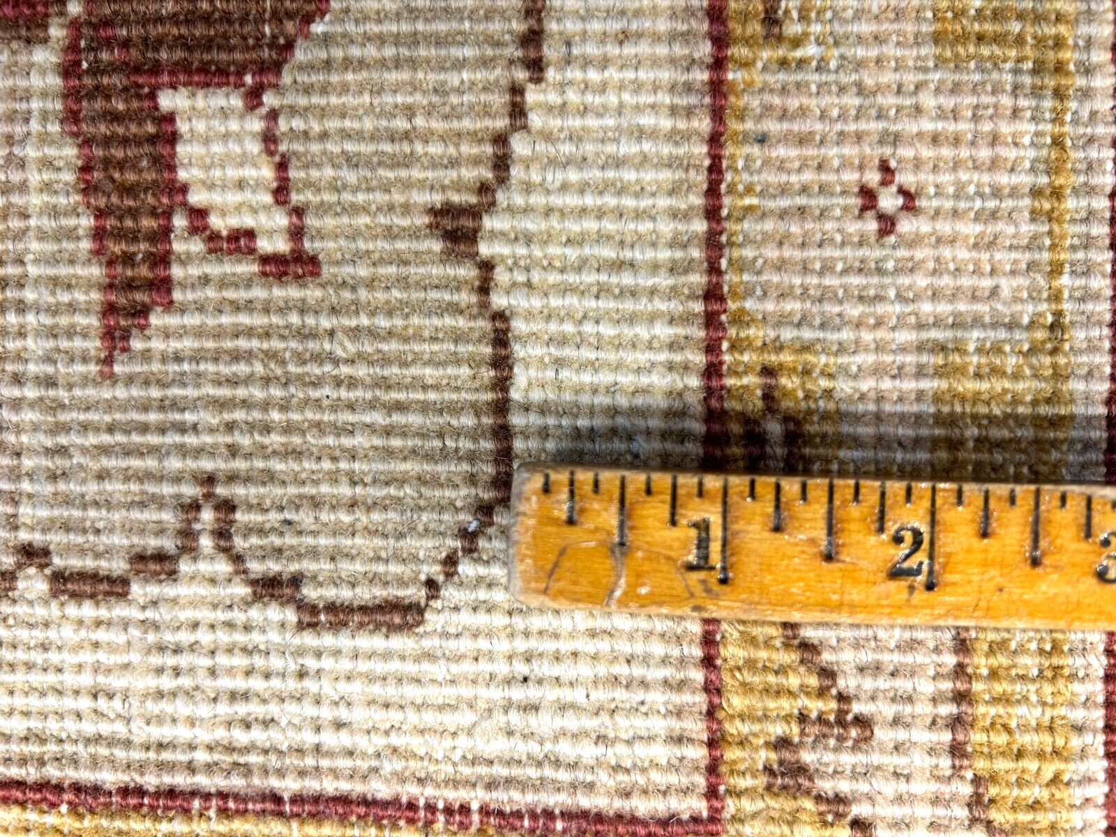 7'0"x9'3" Hand-Knotted 100% Wool Pile Indian Arut Carpet - Area Rug