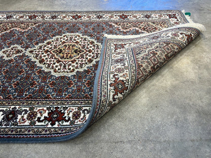 3'1"x4'10" Hand-Knotted Wool & Silk Pile Tabrize Mahi Rug