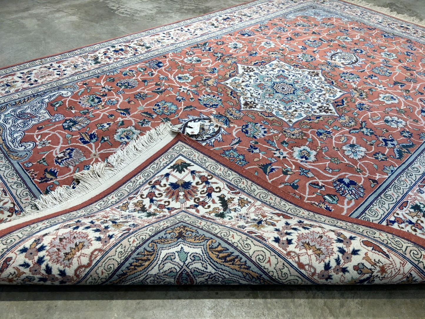 6'0"x9'1" Hand-Knotted 100% Wool Pile SinoPersian Carpet - Area Rug