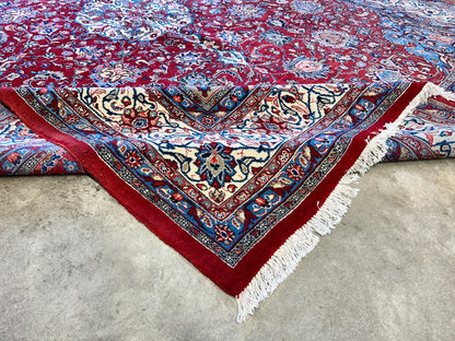 9'3"x12'6" Hand-Knotted 100% Wool Pile Mashade Rug