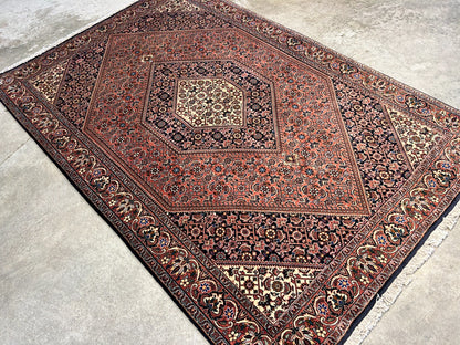 3'8"x5'6" Hand-Knotted 100% Wool Bidjare Carpet - Area Rug