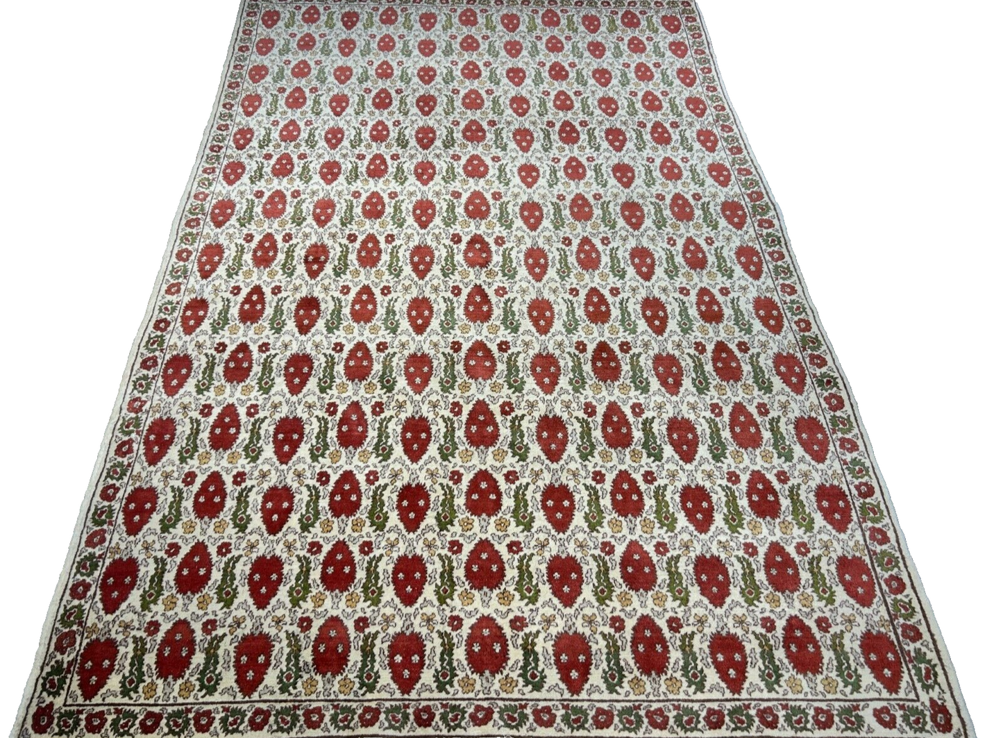 6'1"x9'2" Hand-Knotted 100% Wool Pile Turkish Carpet - Area Rug