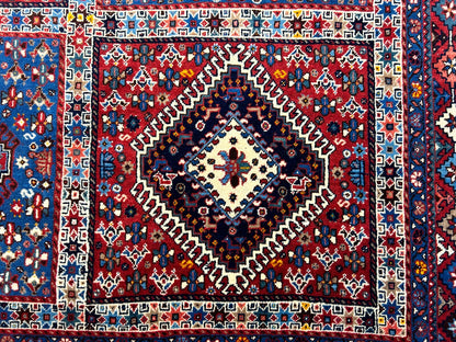 7'x9'7" Hand-Knotted 100% Wool Pile Yalame Carpet - Area Rug