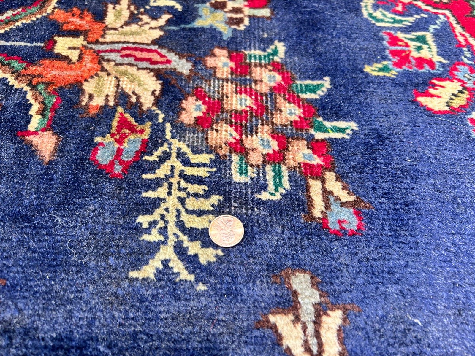 6'7"x9'9" Antique Hand-Knotted Wool Oriental Rug - Area Carpet