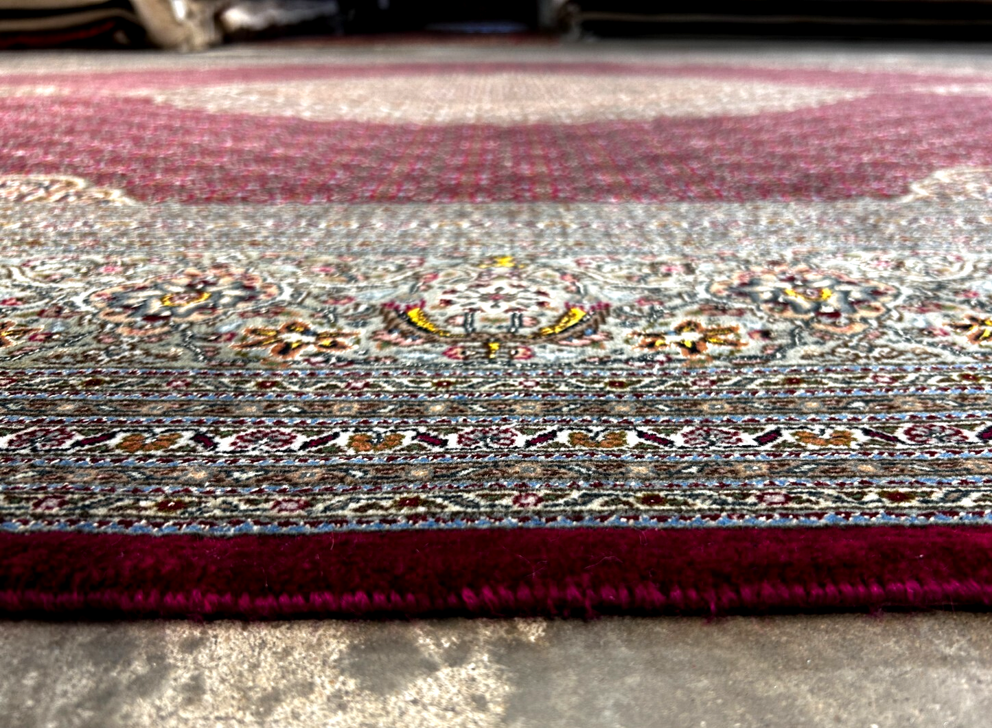 8'4"x11'6" Hand-Knotted Silk & Wool Tabrize Fish Style Area Rug - Carpet