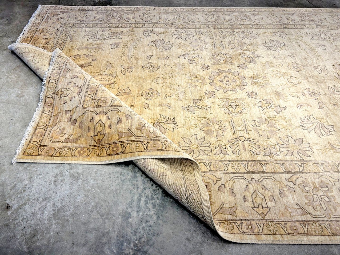 6'6"x9'6" Hand-Knotted 100% Wool Pile Afghan Carpet - Area Rug