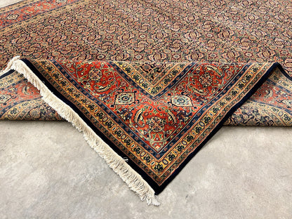 9'x12' Fine Hand-Knotted 100% Wool Pile Herati Design Carpet - Area Rug
