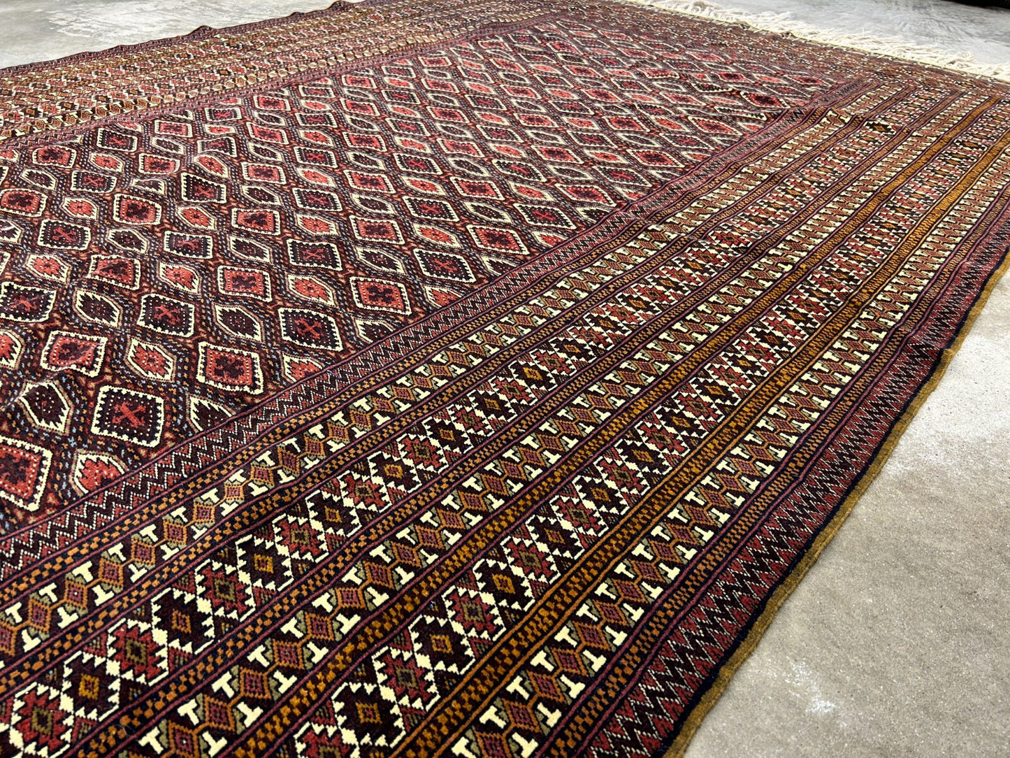 6'3"x9'2" Hand-Knotted 100% Wool Carpet - Bokhara Area Rug