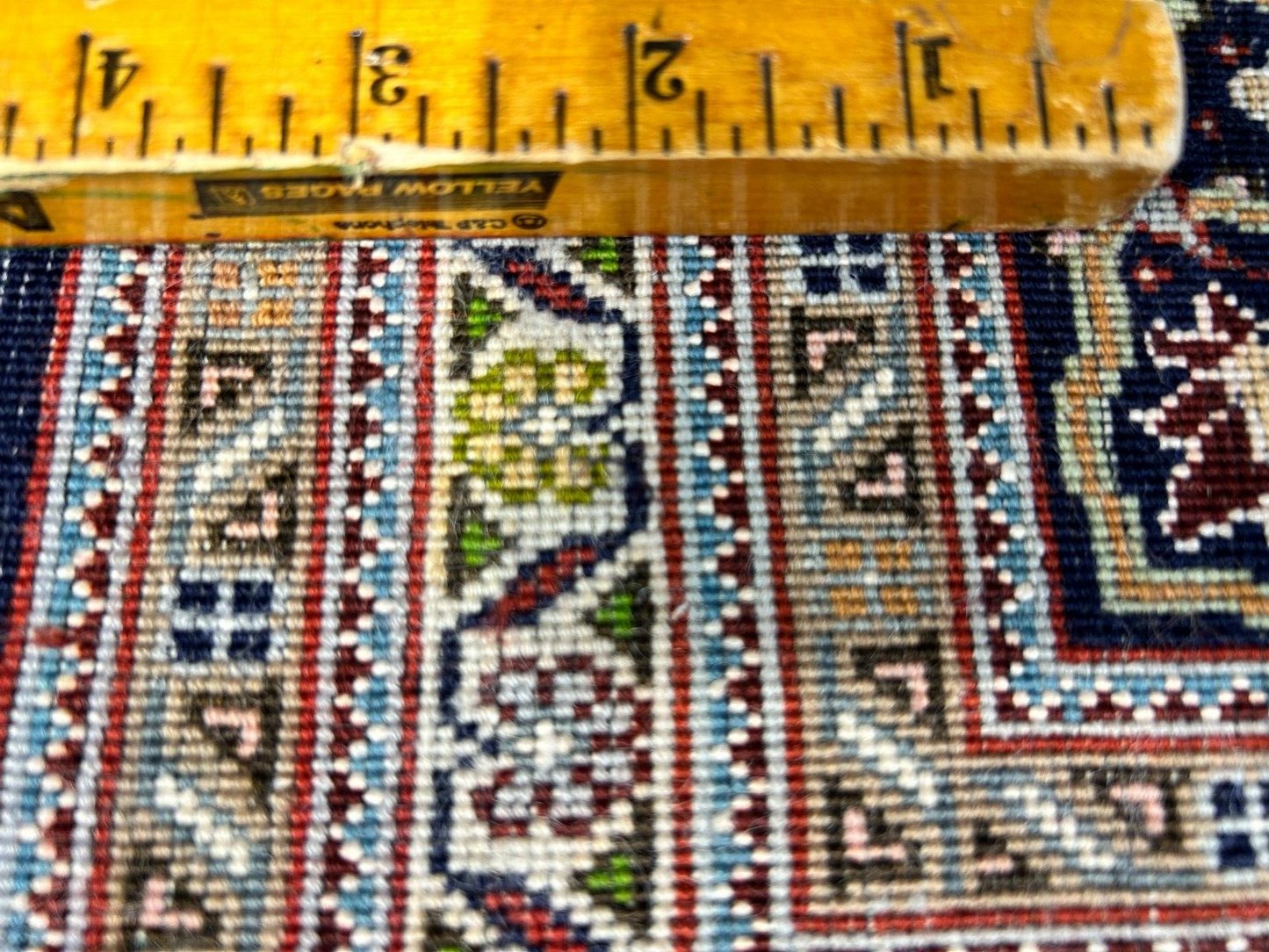 6'7"x9'9" Fine Hand-Knotted Wool & Silk Blend Tabrize Mahi Carpet - Area Rug