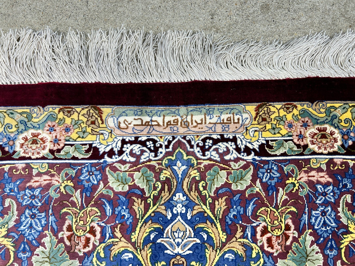 5'4"x8'2" Exquisite Extra-Fine Hand-Knotted 100% Silk Qume Carpet - Area Rug