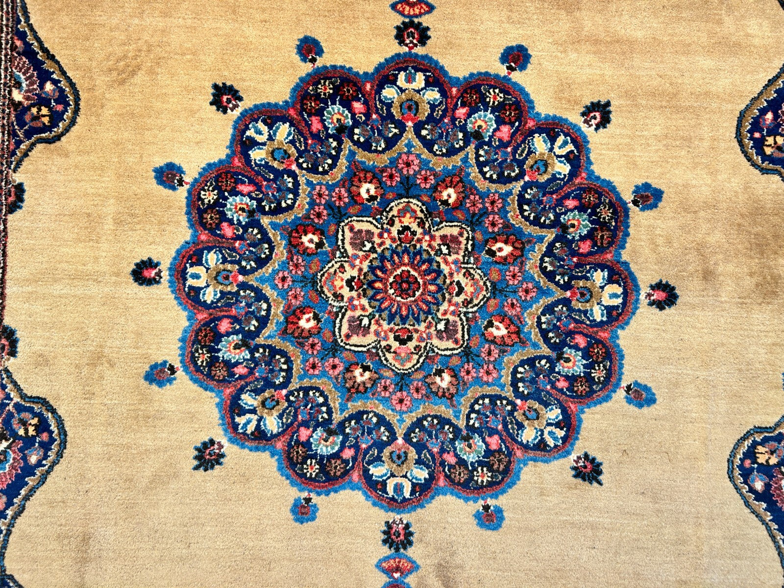 6'11"x10'3" Antique Hand-Knotted Wool Oriental Mood Rug - Area Carpet