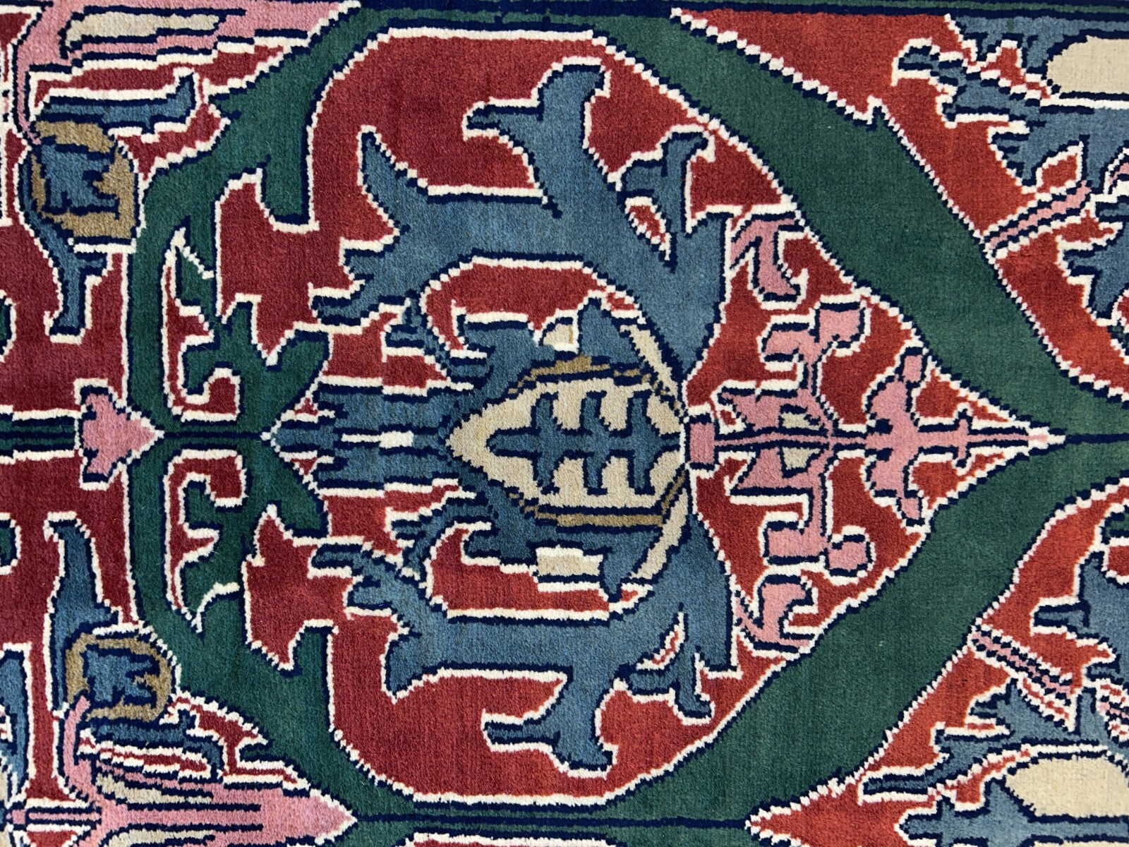 9'x12' Hand-Knotted 100%  Wool Pile All-Over Area Rug