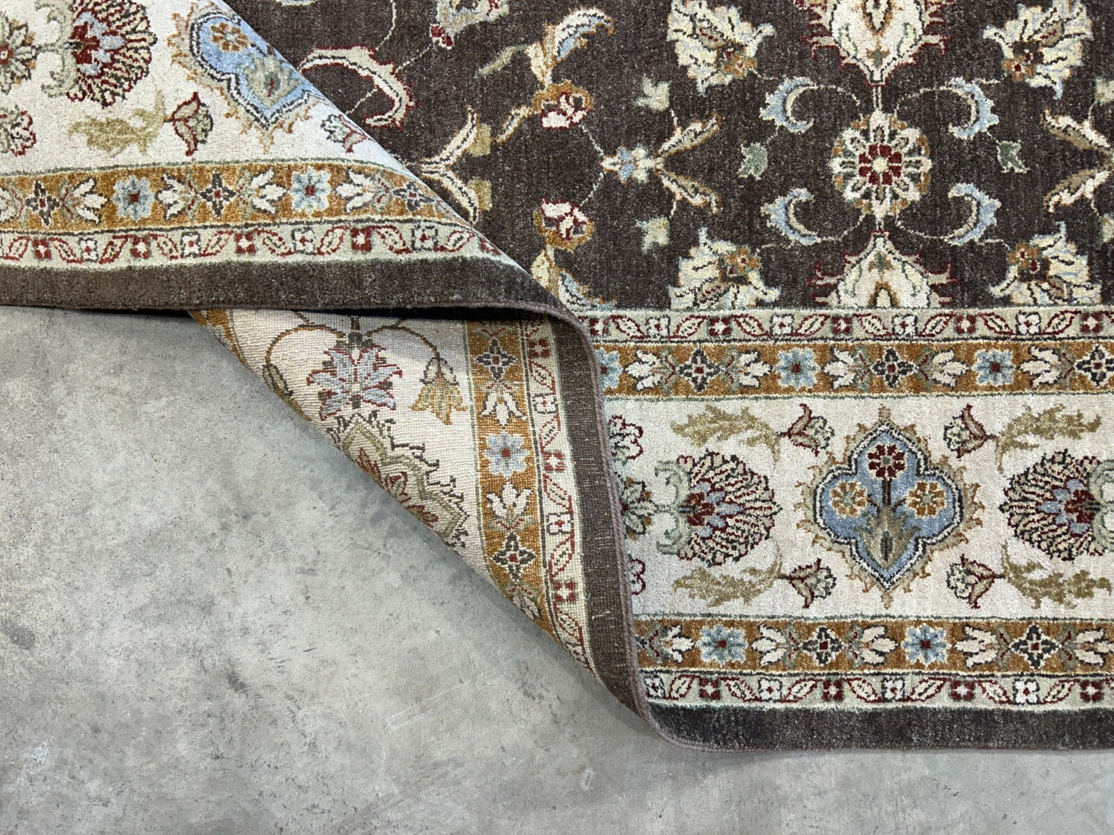 9'x11'10" Hand-Knotted 100% Wool Pile Pishawar Rug