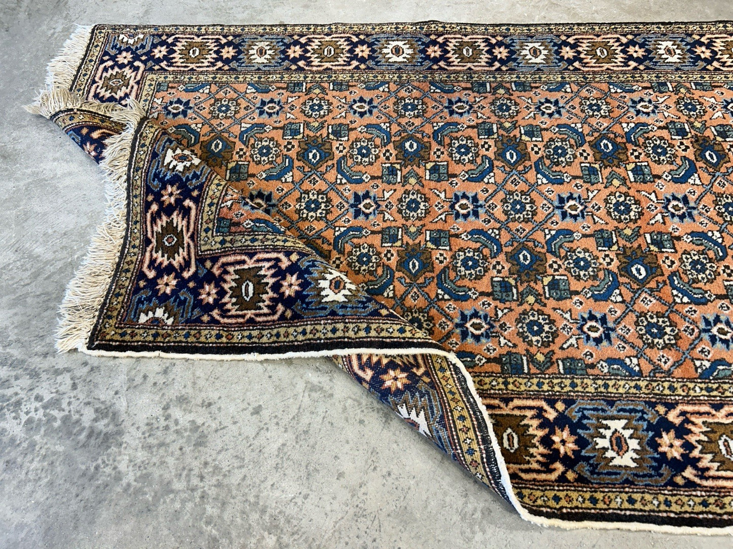 3’4”x5’2” Vintage Hand-Knotted 100% Wool Pile Bidjar Area Rug - Carpet