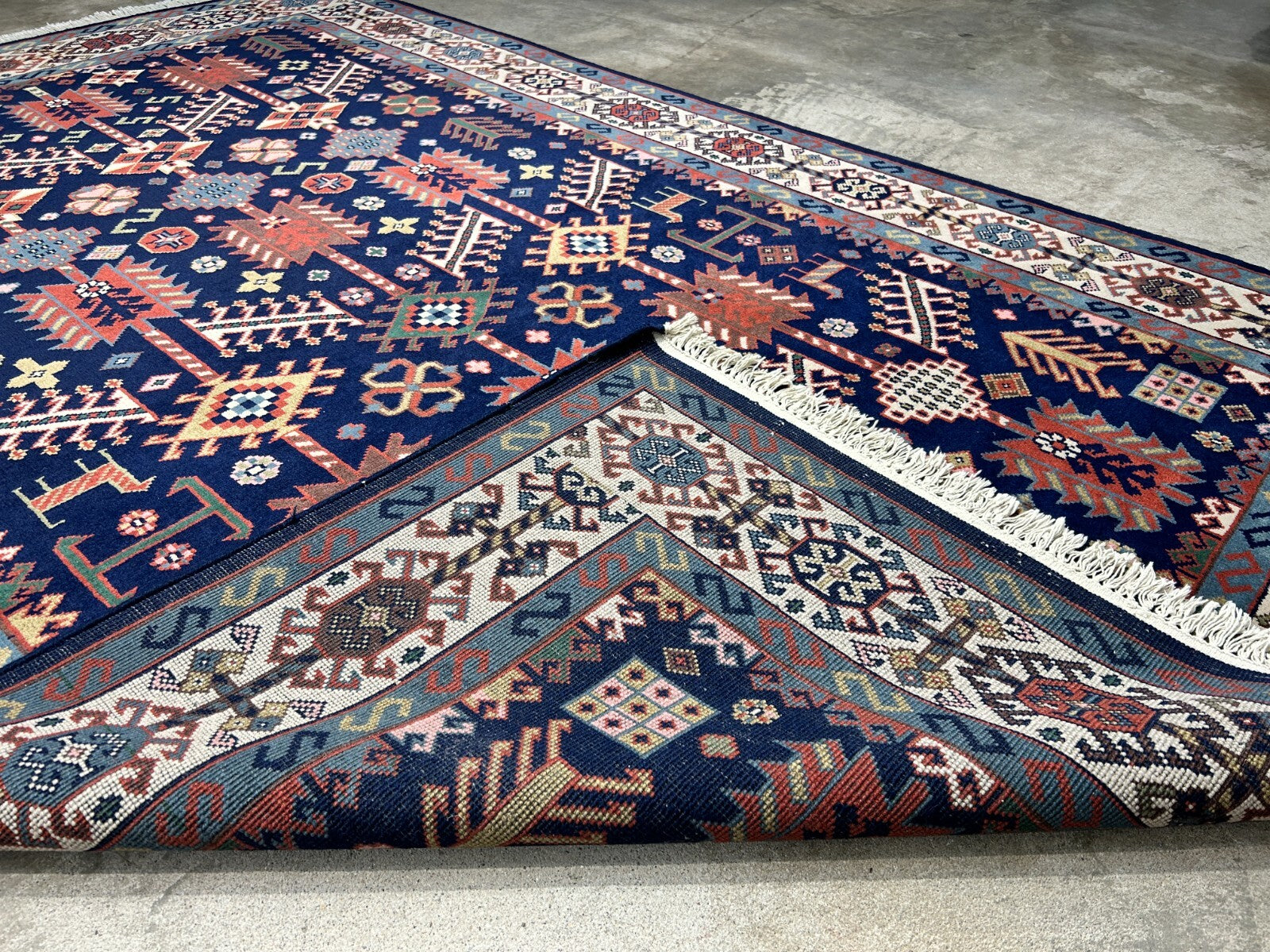 5'10"x8'9" Hand-Knotted 100% Wool Carpet - Kazak Area Rug