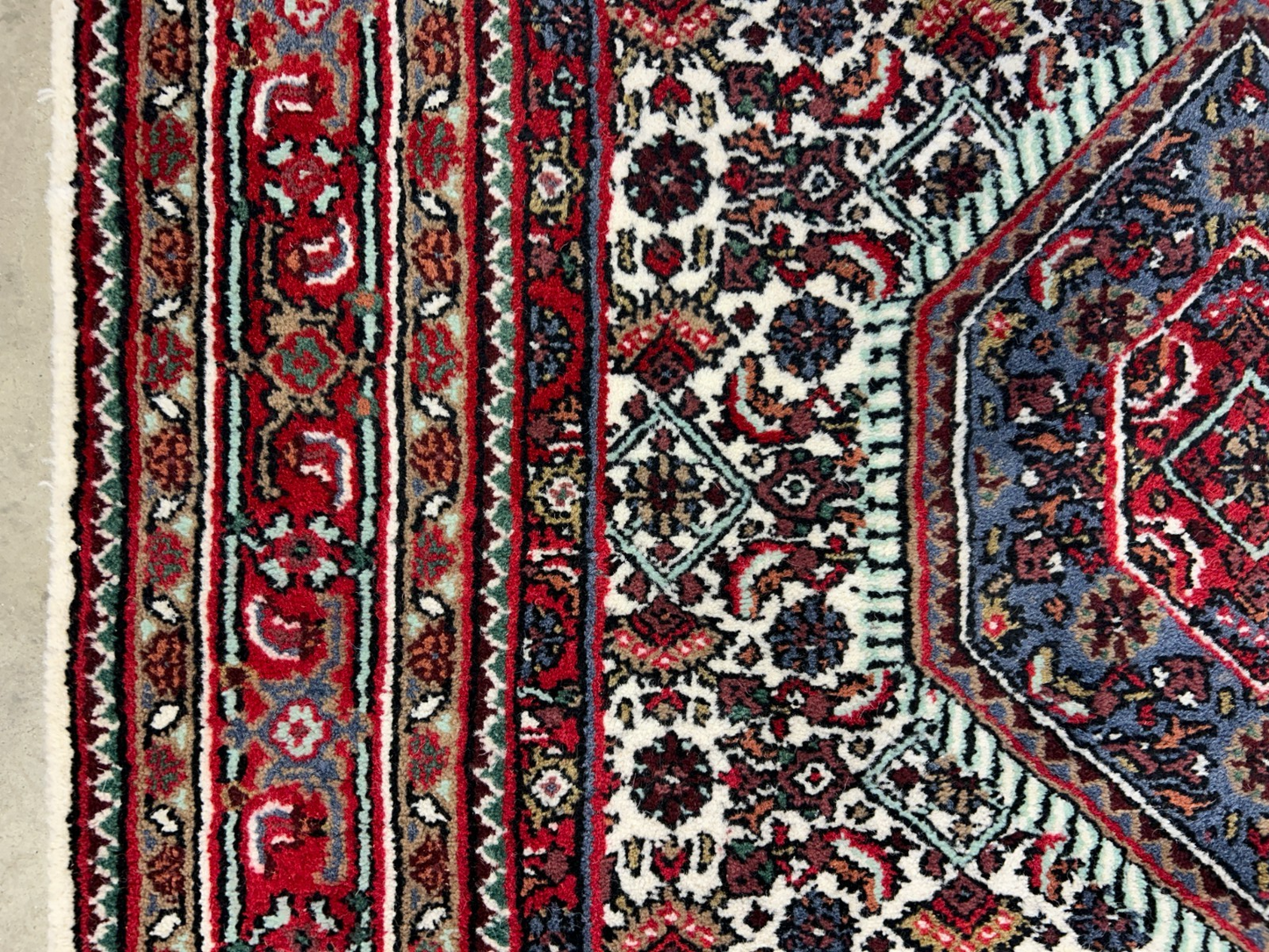 3'10"x5'10" Hand-Knotted 100% Wool Pile Indobijar Area Rug - Carpet