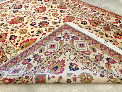 8'11" x 12' Hand-Knotted 100% Wool Carpet - Herize Design Area Rug