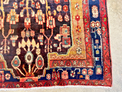 5'1" x 8'8" Hand-Knotted 100% Wool Carpet - Nahavande Area Rug