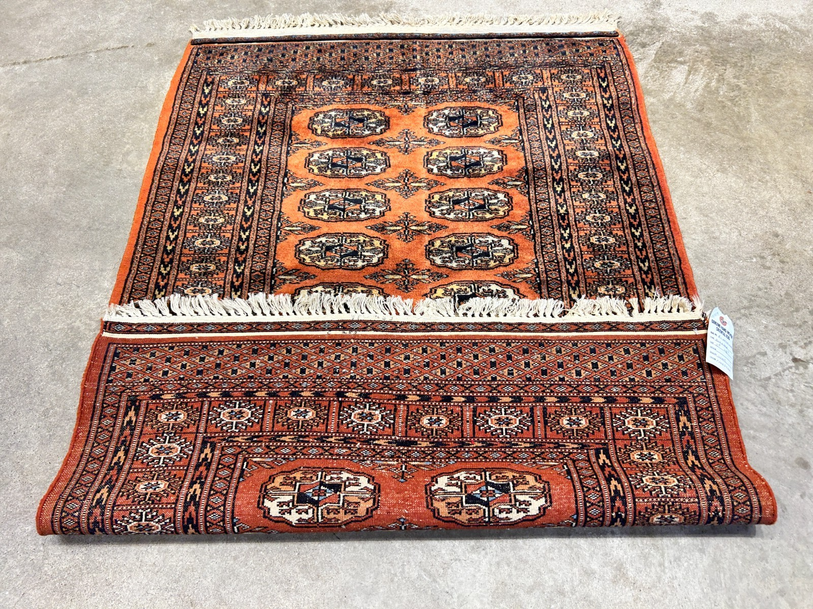 2'8"x3'11" Hand-Knotted 100% Wool Pile Bokhara Rug