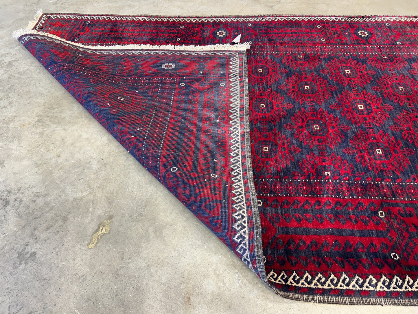 3'8"x6'7" Hand-Knotted 100% Wool Pile Balouchi Area Rug - Carpet