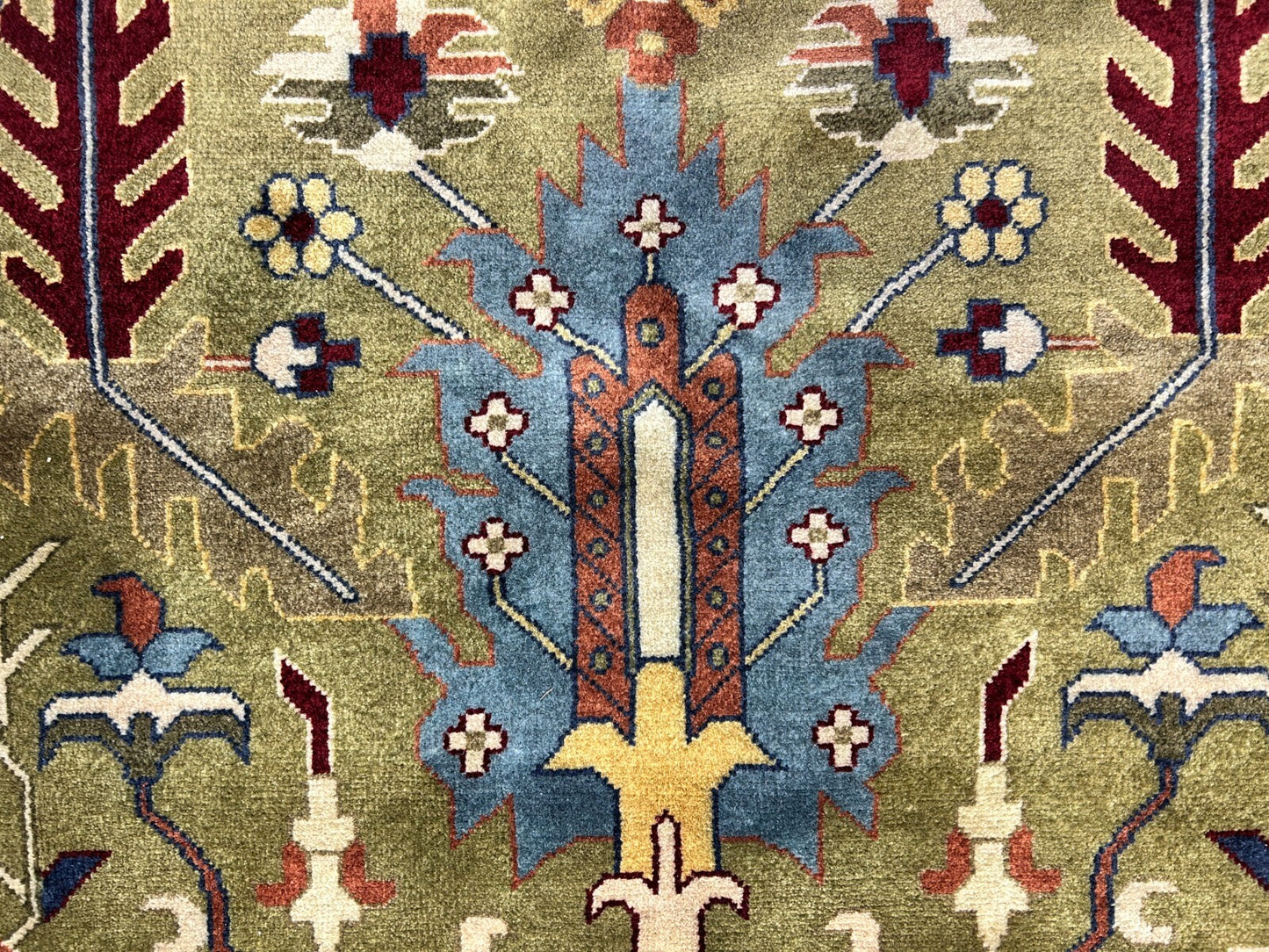 8'10"x11'8" Hand-Knotted 100% Wool Pile Oriental Rug