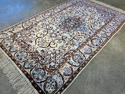 3'x5' Hand-Knotted 100% Kashmiri Silk Oriental Rug