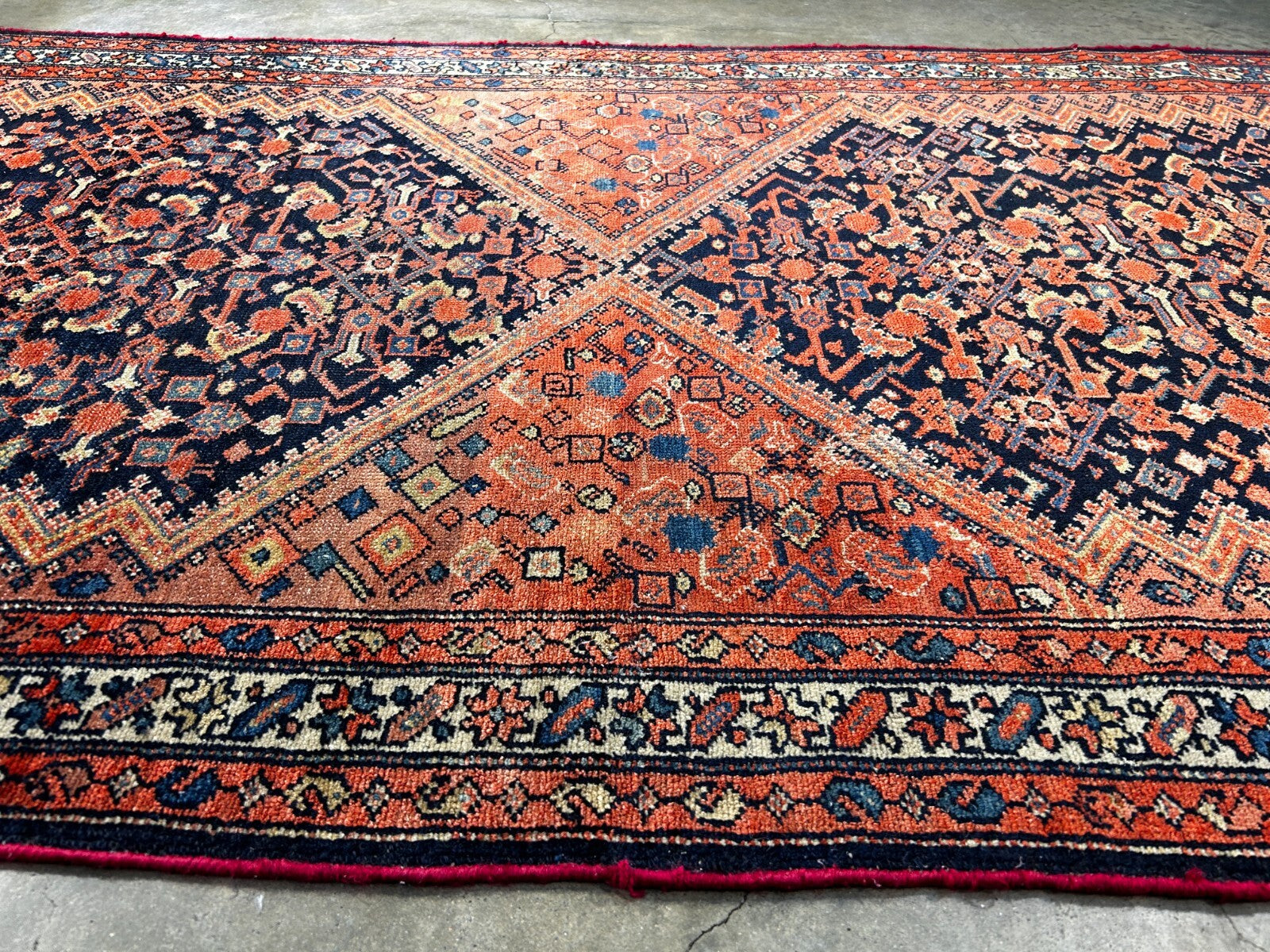 3'8" x 9'11" Hand-Knotted 100% Wool Pile - Malayere Runner