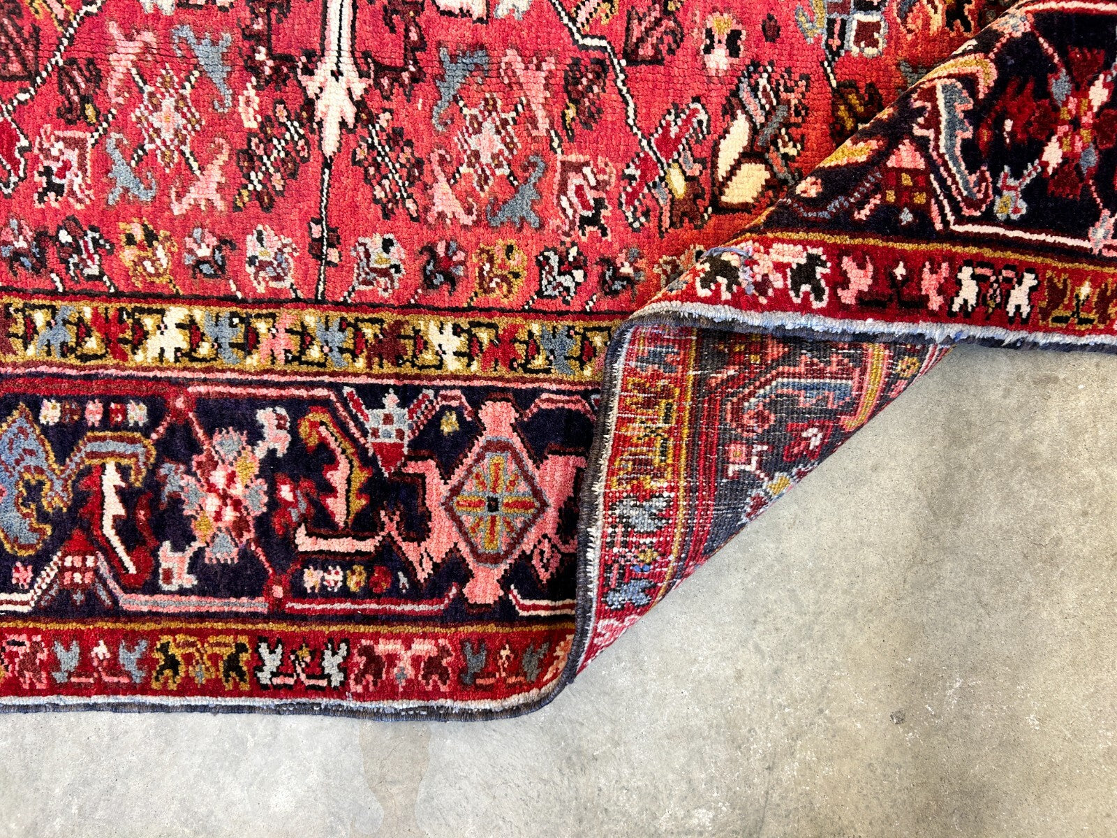 10'x12'4" Hand-Knotted 100% Lamb Wool Herize Carpet - Area Rug