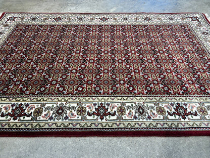 3'2"x5' Hand-Knotted Wool & Silk Tabrize Mahi Rug - Area Carpet