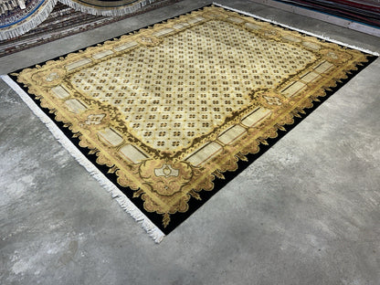 8’2”x10’1” Hand-Knotted 100% Wool Pile Oriental Area Rug - Carpet