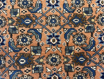 3’4”x5’2” Vintage Hand-Knotted 100% Wool Pile Bidjar Area Rug - Carpet