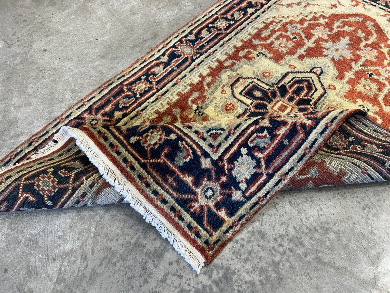 3’1"x5’1" Hand-Knotted 100% Wool Indoserapi Area Rug - Carpet
