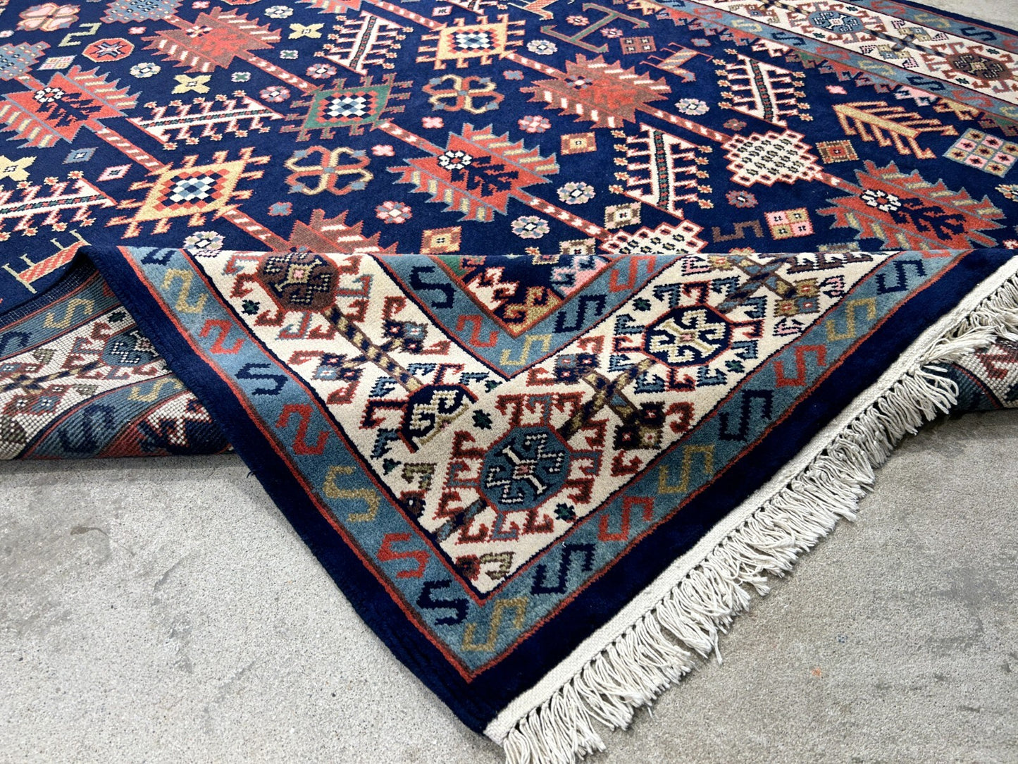 5'10"x8'9" Hand-Knotted 100% Wool Carpet - Kazak Area Rug